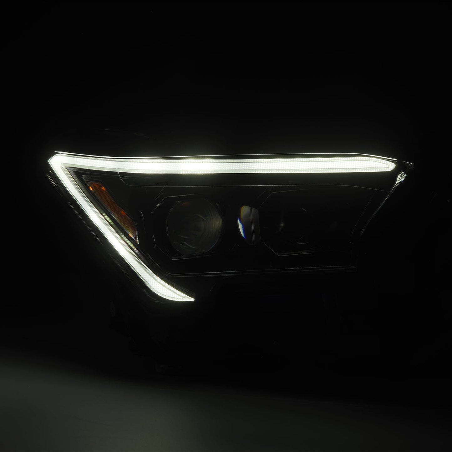 AlphaRex 24-25 Toyota Tacoma / 25-up 4Runner LUXX-Series LED Projector Headlights Alpha-Black