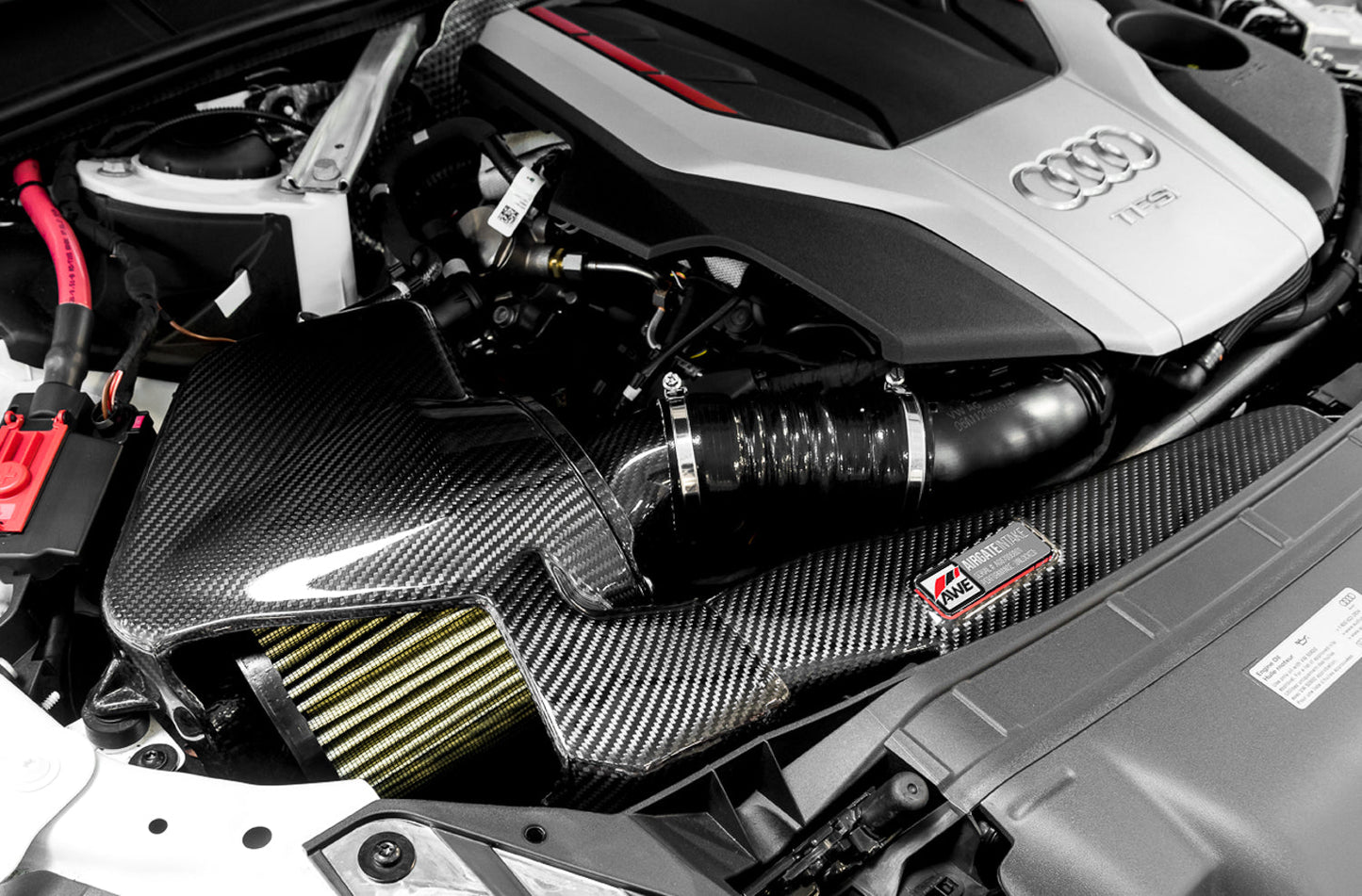 AWE Tuning AWE AirGateâ„¢ Carbon Fiber Intake for Audi B9 3.0T / 2.9TT - With Lid - 2660-15032