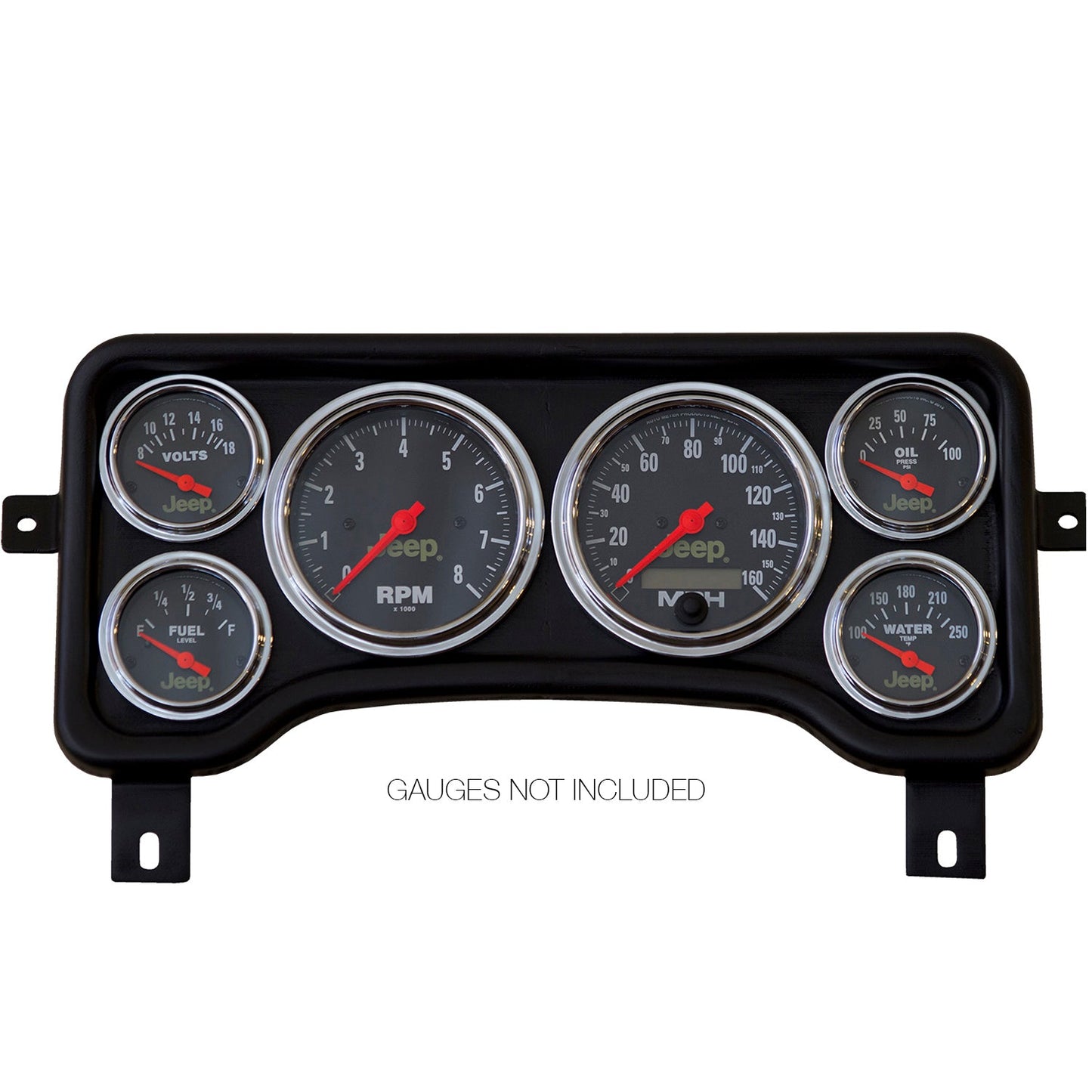 AutoMeter Jeep TJ/XJ Direct Fit Dash Panel 6 Gauge 3 3/8in x2 / 2 1/16in x4 (5381)