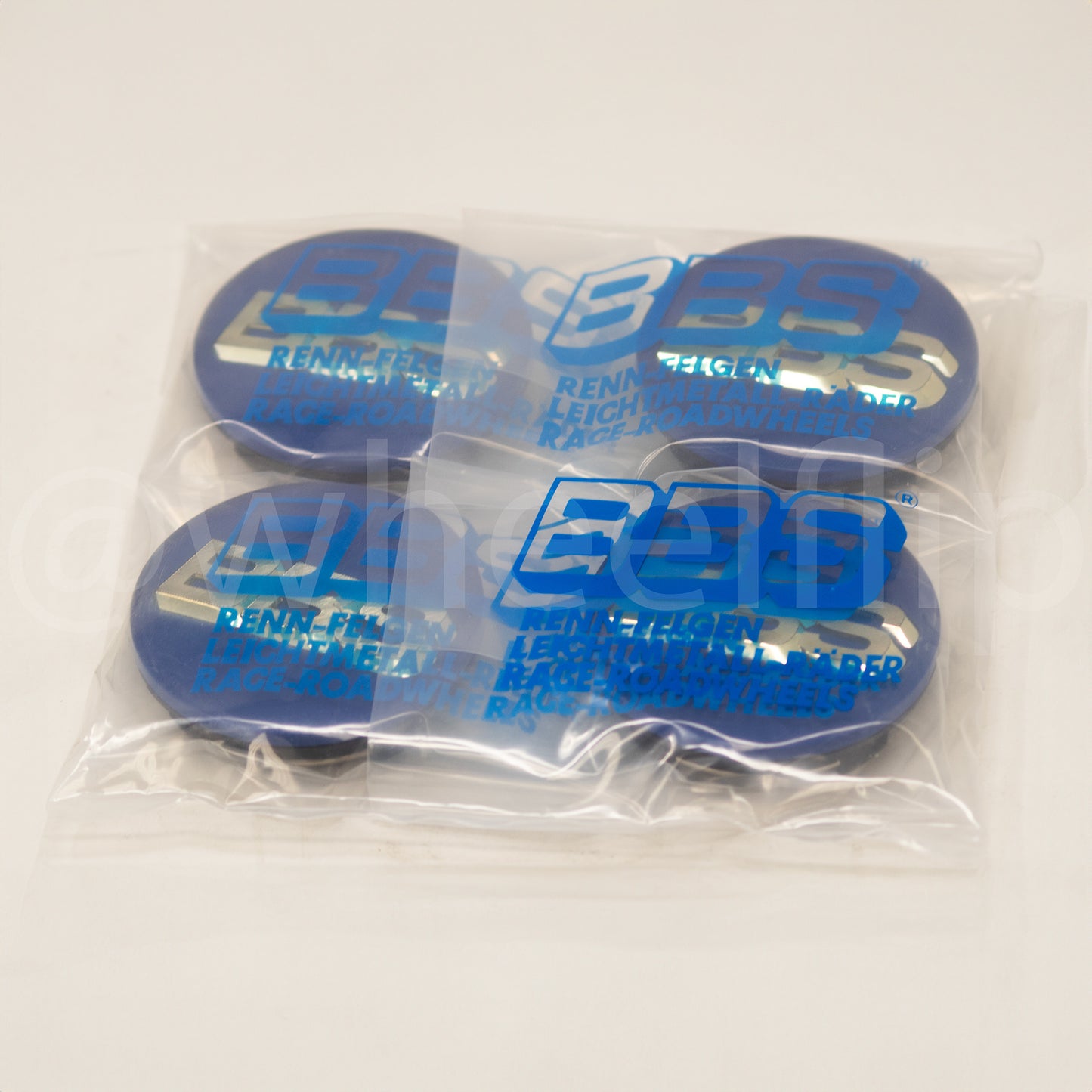 BBS 70mm 4-tab Center Cap - Blue / Gold