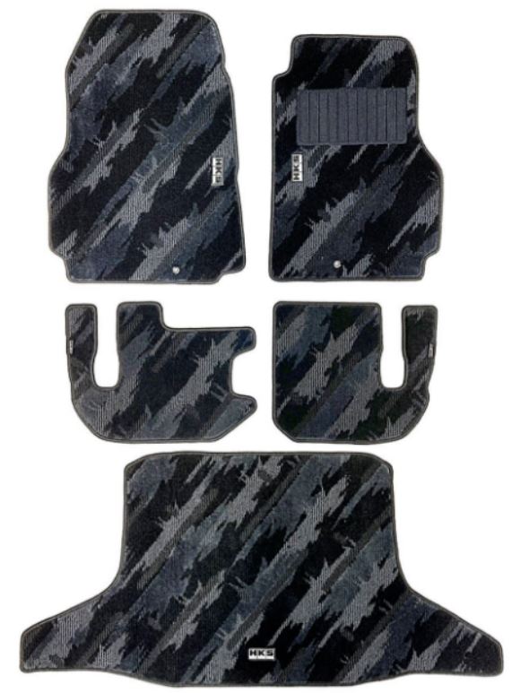 HKS Floor Mat (Monotone Oil Color - 5 Piece Set) - Nissan GT-R R35 LHD 2009+
