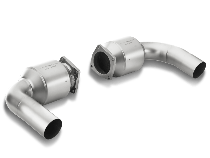 Akrapovic Porsche 911 Turbo/Turbo S (997.2) Link Pipe Set w/ Cat (Titanium)