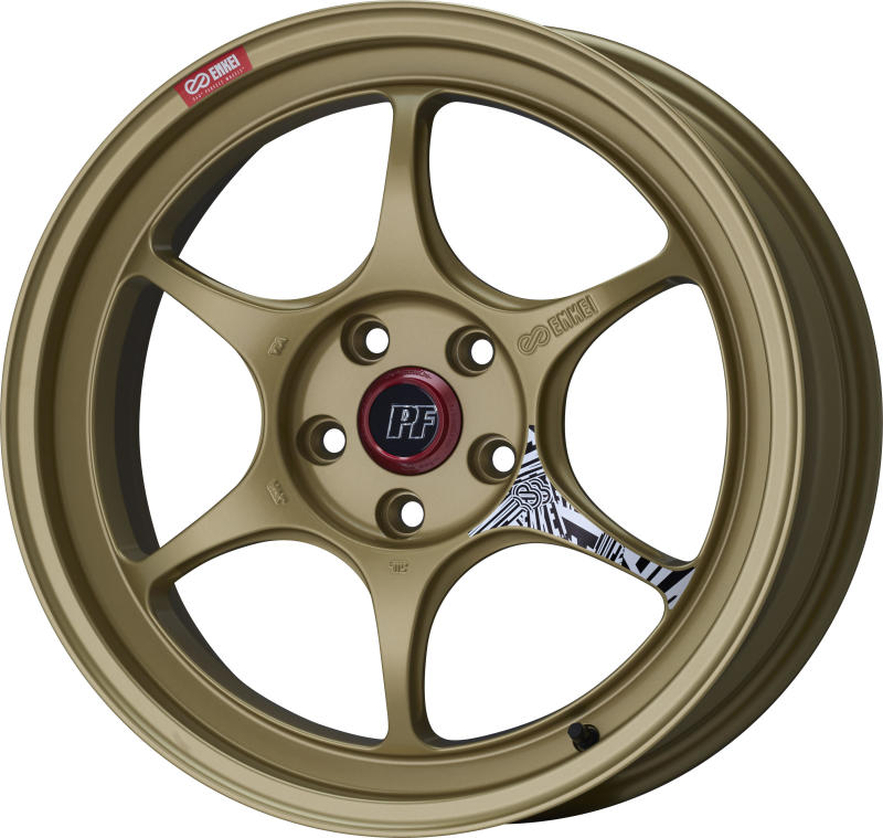 Enkei PF06 18x10.5 +45 5x114.3 Gold-WheelFlip