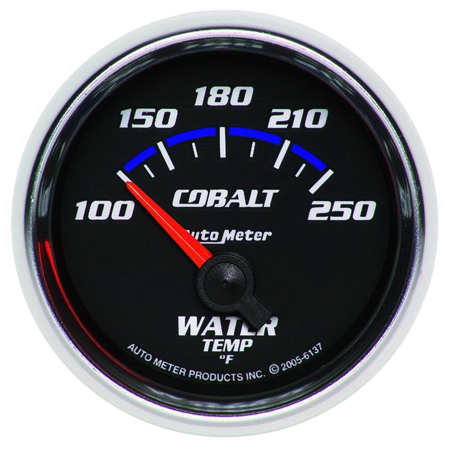 AutoMeter Cobalt 52.4mm 100-250 deg. F Short Sweep Electronic Water Temperature Gauge (6137)