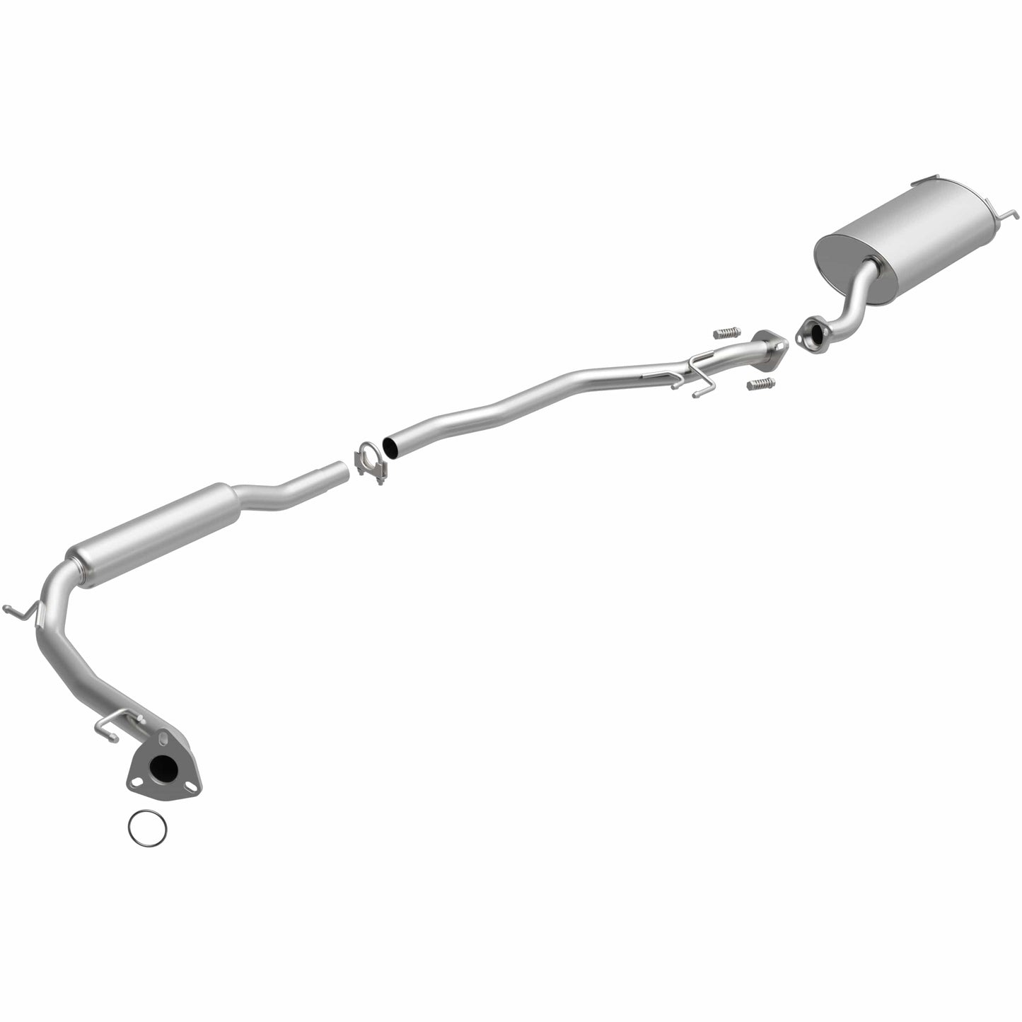 BRExhaust 2007-2008 Honda Fit 1.5L Direct-Fit Replacement Exhaust System
