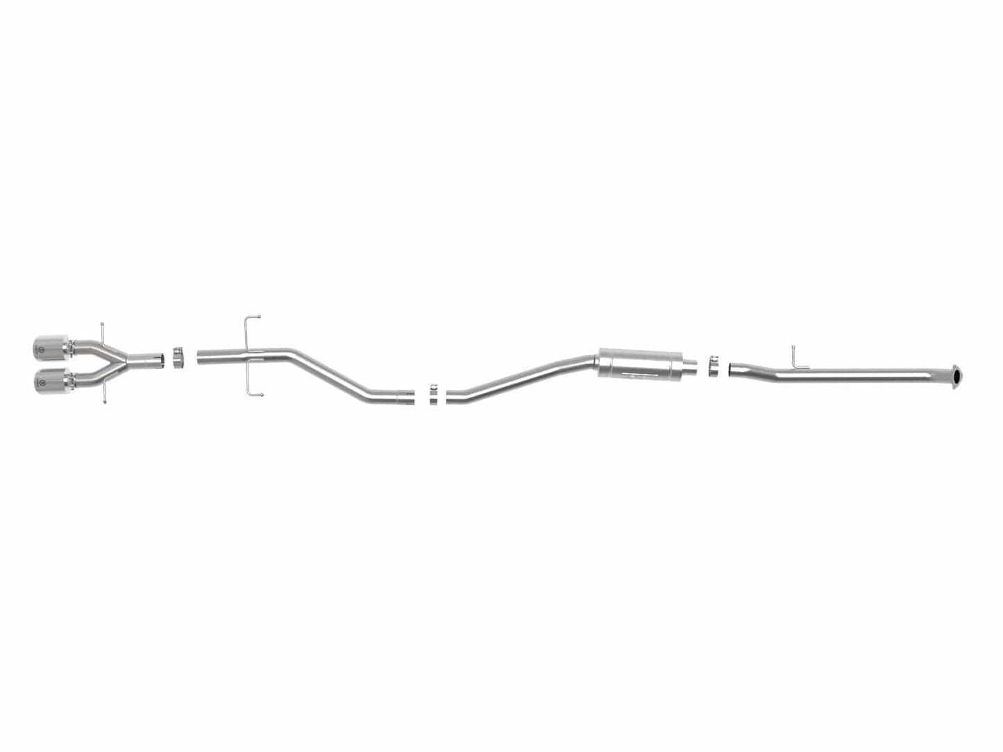 aFe Takeda 2.5in 304SS Cat-Back Exhaust System 17-20 Honda Civic SI Coupe L4-1.5L (t) - Polished Tip