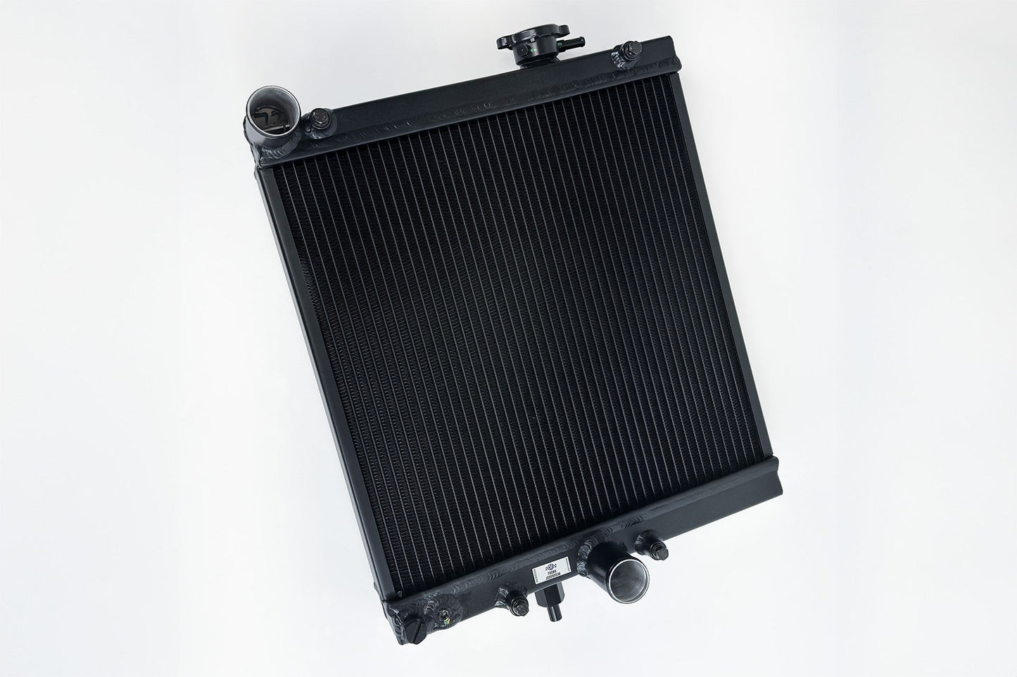 CSF High-Performance All-Aluminum Half Radiator - Black | Evo 7/8/9