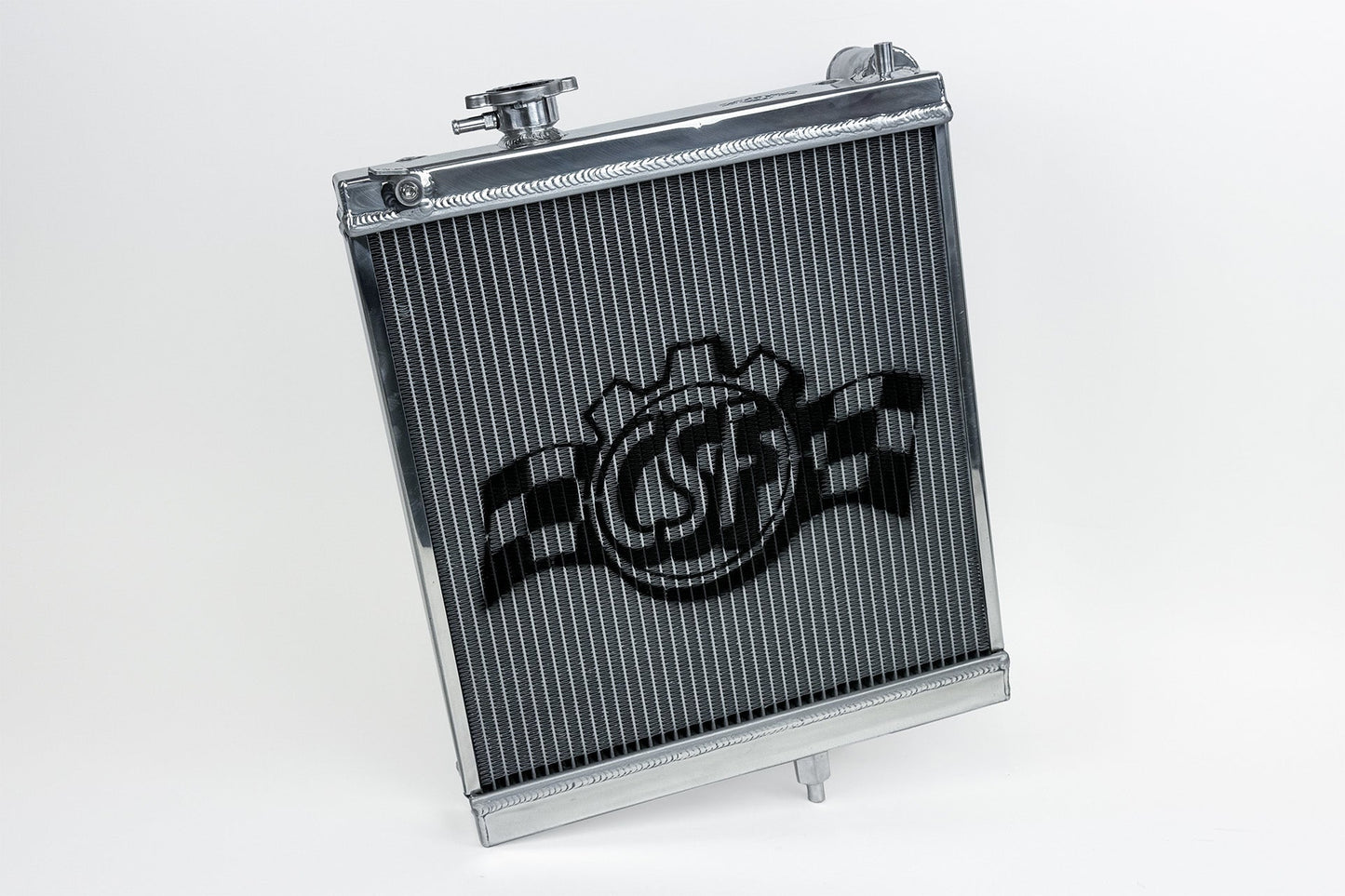 CSF High-Performance All-Aluminum Half Radiator - Silver | Evo 7/8/9