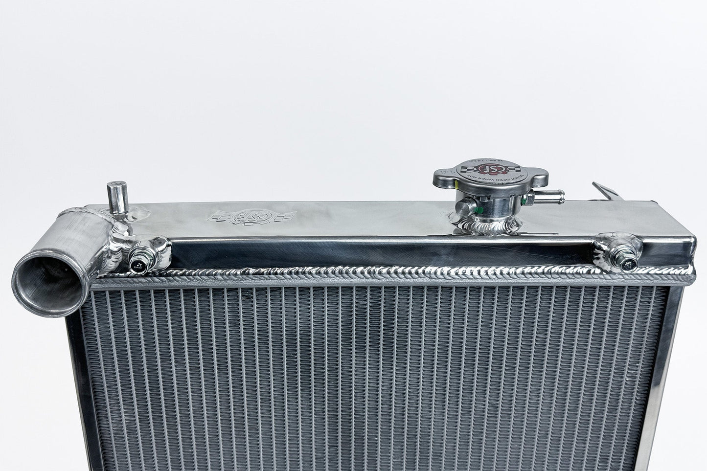 CSF High-Performance All-Aluminum Half Radiator - Silver | Evo 7/8/9