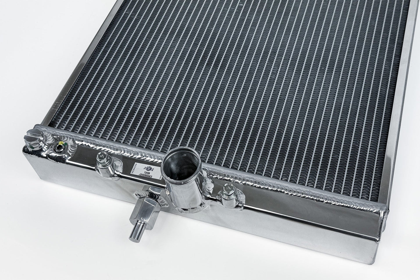 CSF High-Performance All-Aluminum Half Radiator - Silver | Evo 7/8/9