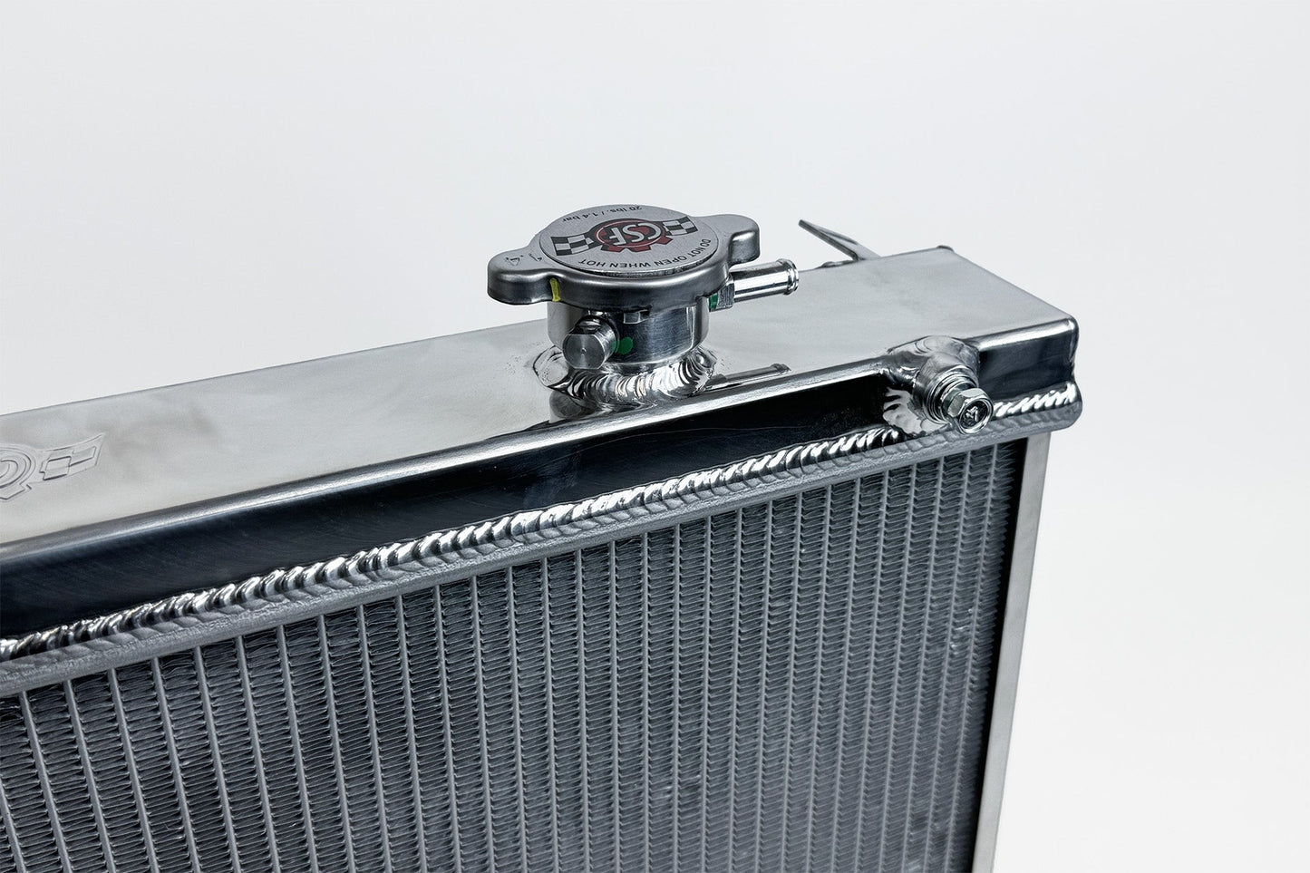CSF High-Performance All-Aluminum Half Radiator - Silver | Evo 7/8/9