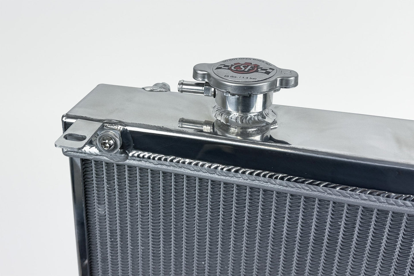 CSF High-Performance All-Aluminum Half Radiator - Silver | Evo 7/8/9