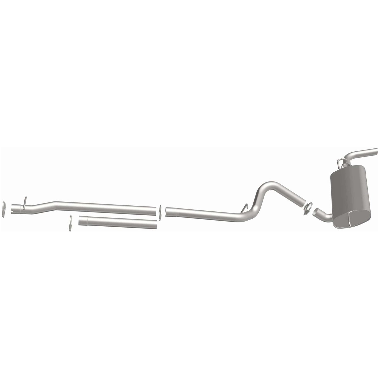 BRExhaust 2007-2011 Jeep Wrangler 3.8L Direct-Fit Replacement Exhaust System