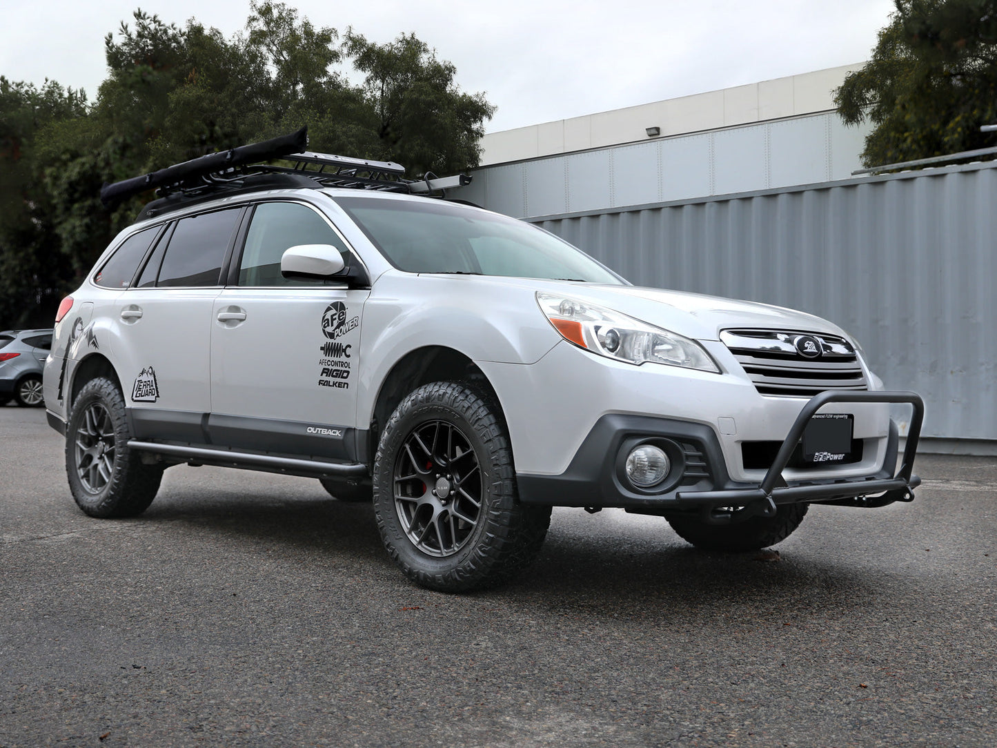 aFe Power 10-14 Subaru Outback H4 2.5L / H6 3.6L Terra Guard Bumper Front - Black (79-27007)