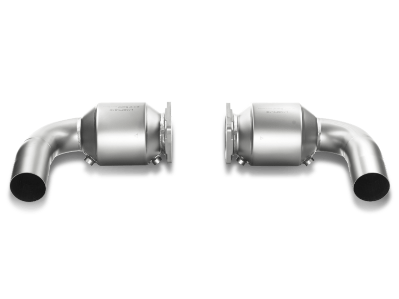 Akrapovic Porsche 911 Turbo/Turbo S (997.2) Link Pipe Set w/ Cat (Titanium)