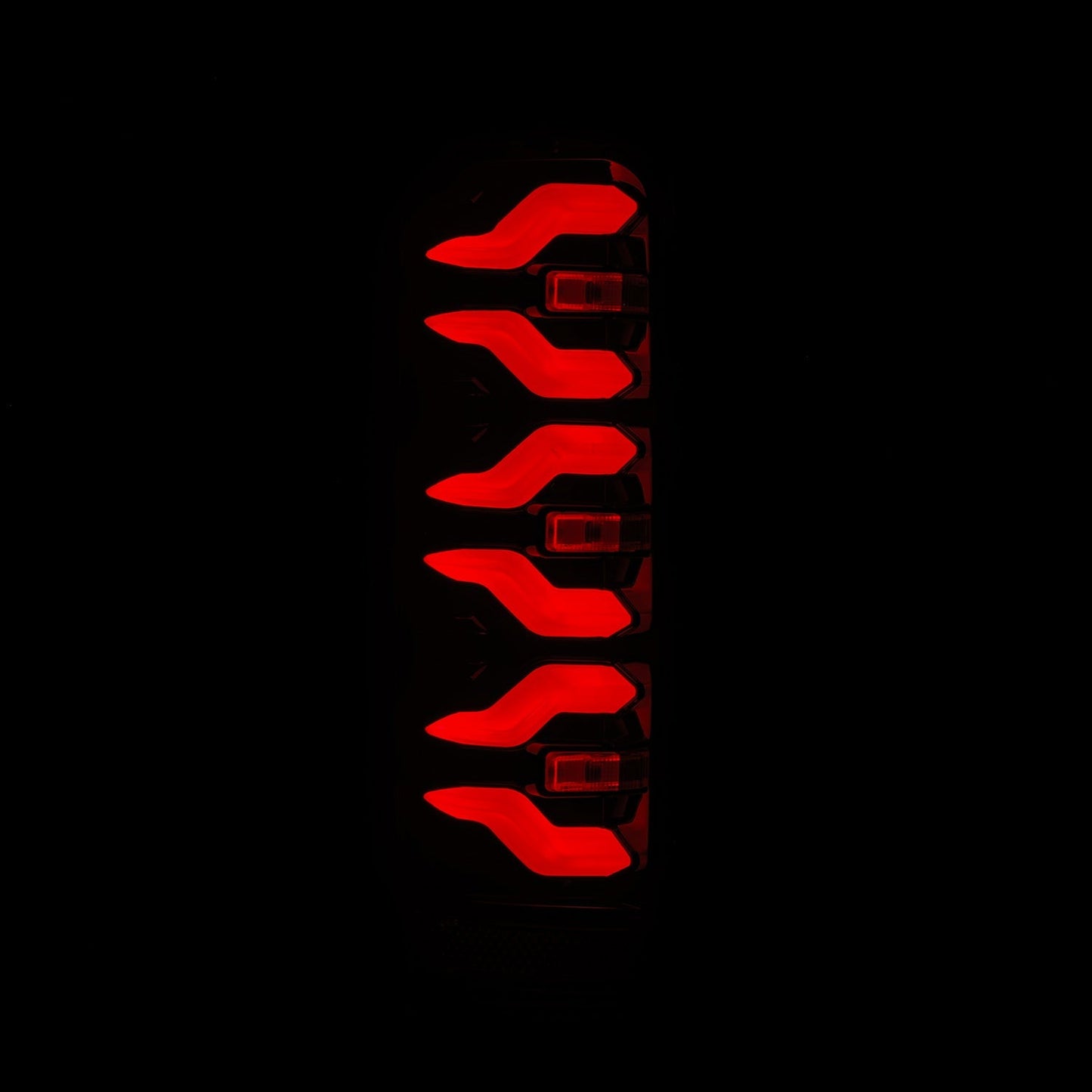 AlphaRex 87-96 Ford F-Series/Bronco LUXX-Series LED Tail Lights Black Red