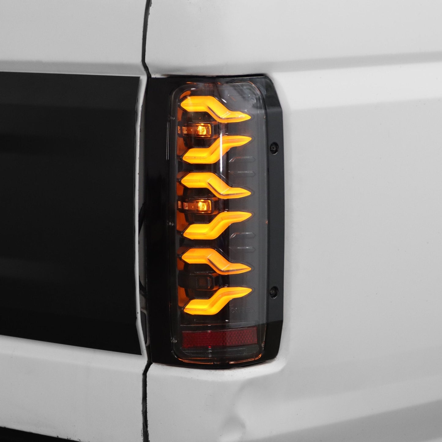 AlphaRex 87-96 Ford F-Series/Bronco LUXX-Series LED Tail Lights Black Red