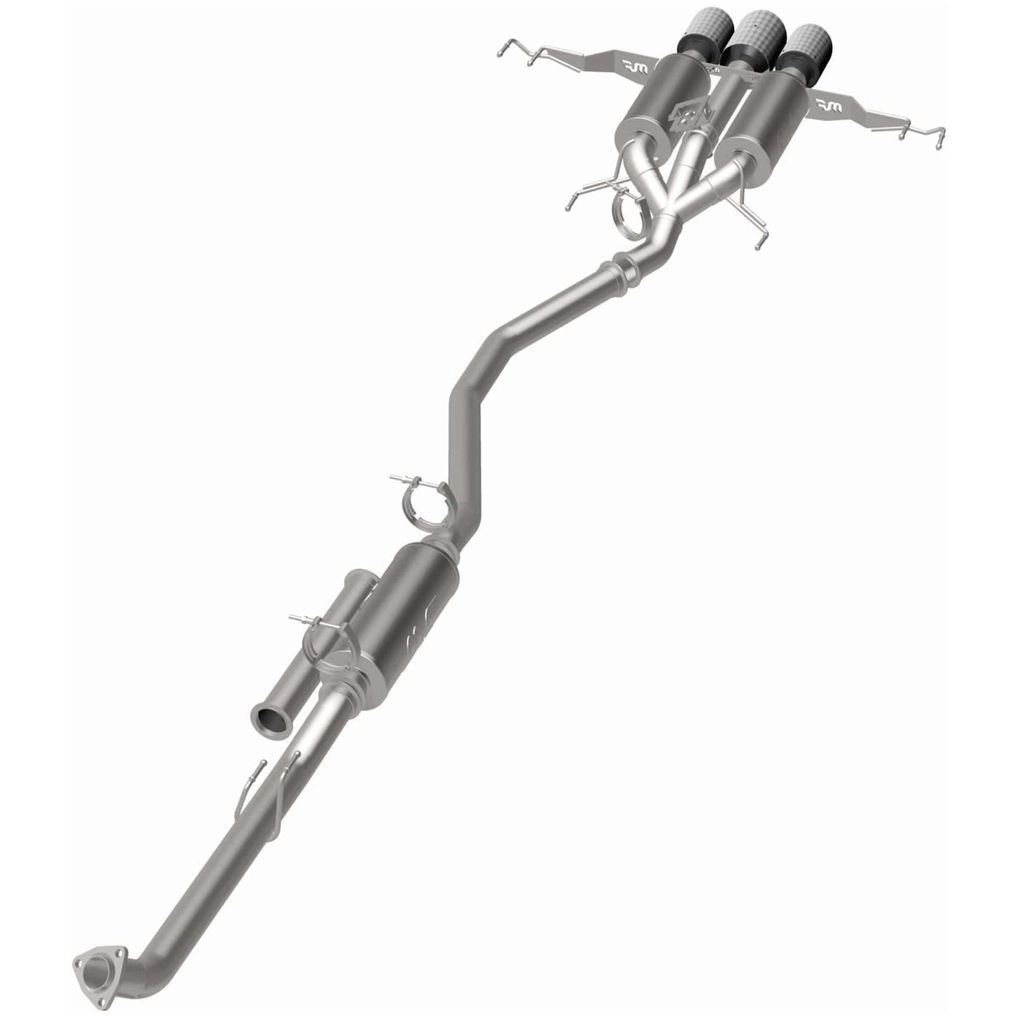 MagnaFlow 2023-2025 Honda Civic Type R SPEQ Series Carbon Fiber Cat-Back Performance Exhaust System