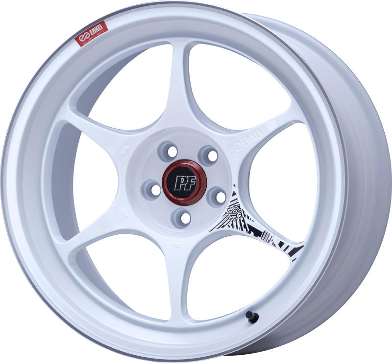Enkei PF06 18x9.5 +27 5x114.3 White Machined-WheelFlip