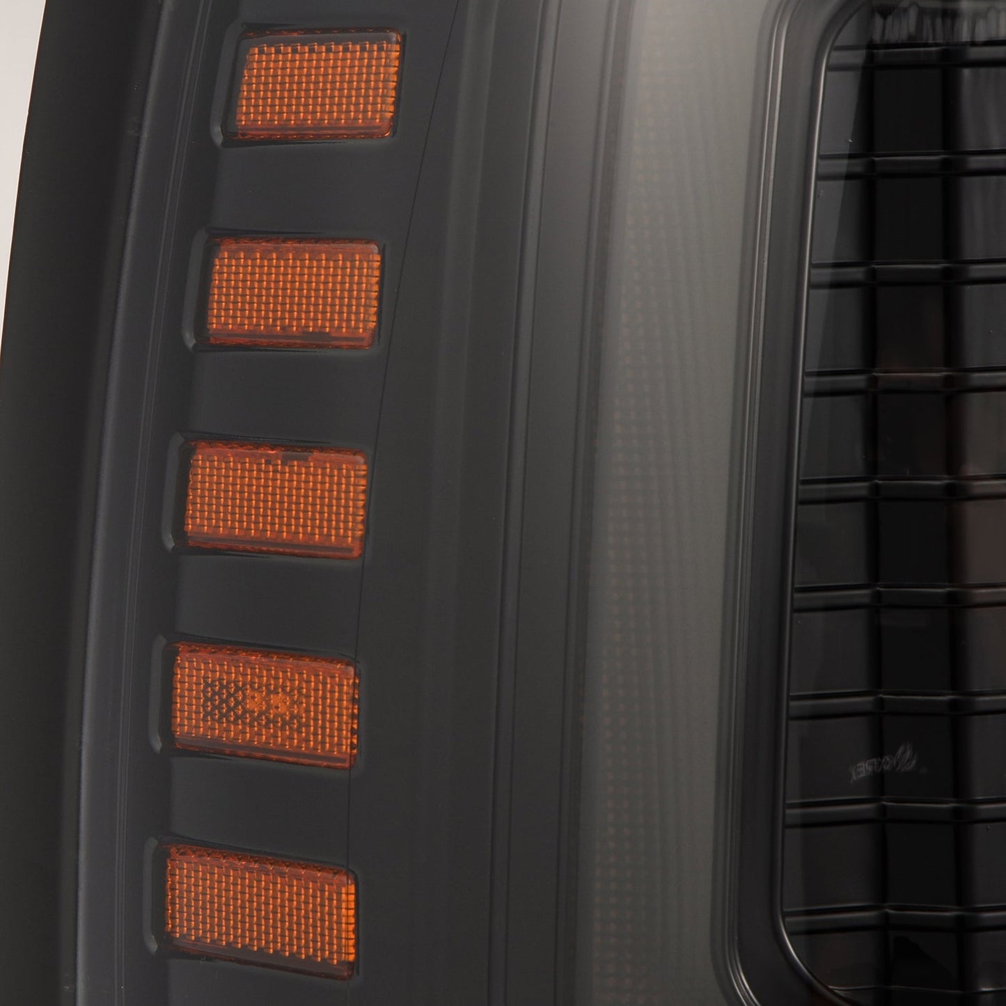 AlphaRex 92-96 Ford F-Series/Bronco LUXX-Series LED Projector Headlights Alpha-Black