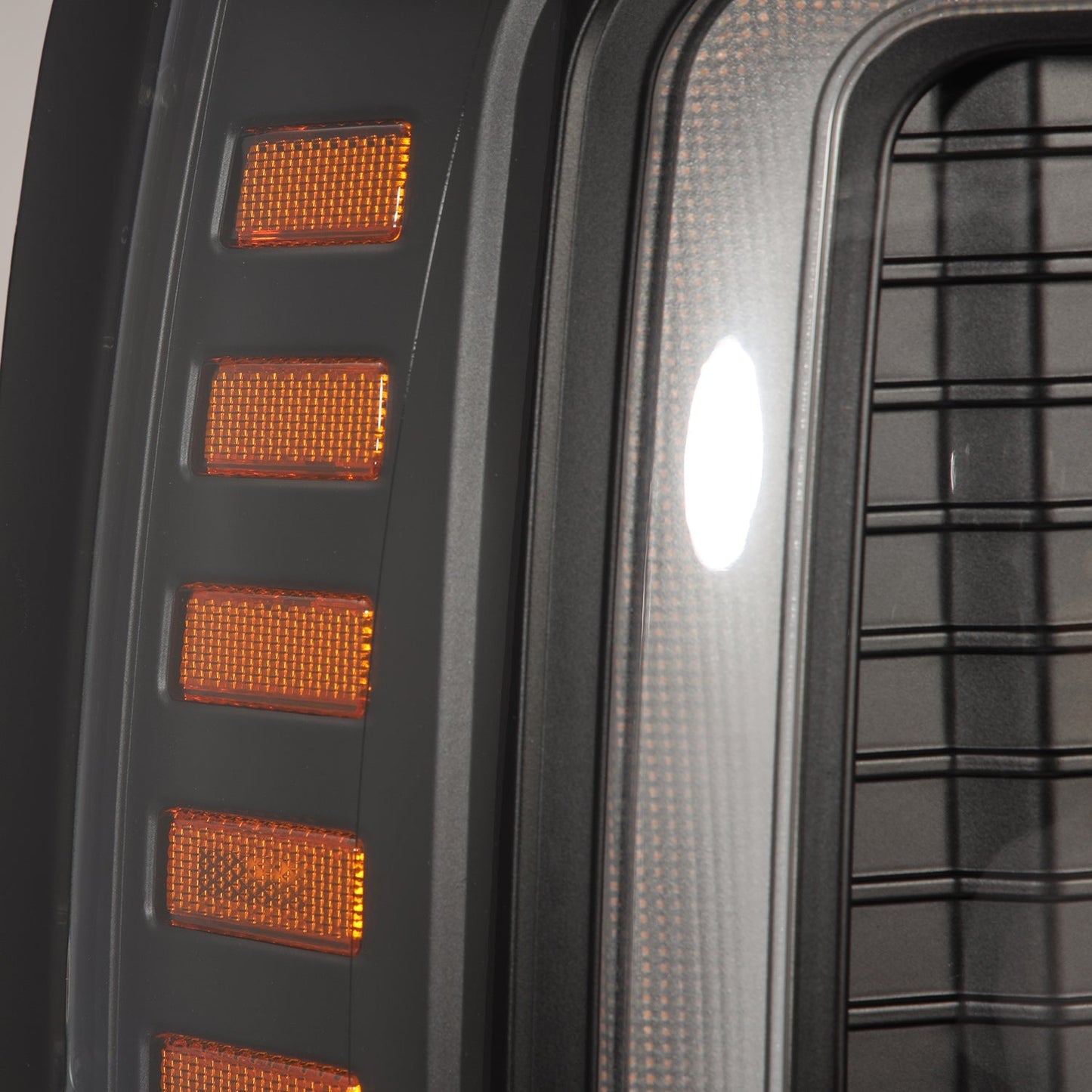 AlphaRex 92-96 Ford F-Series/Bronco LUXX-Series LED Projector Headlights Black