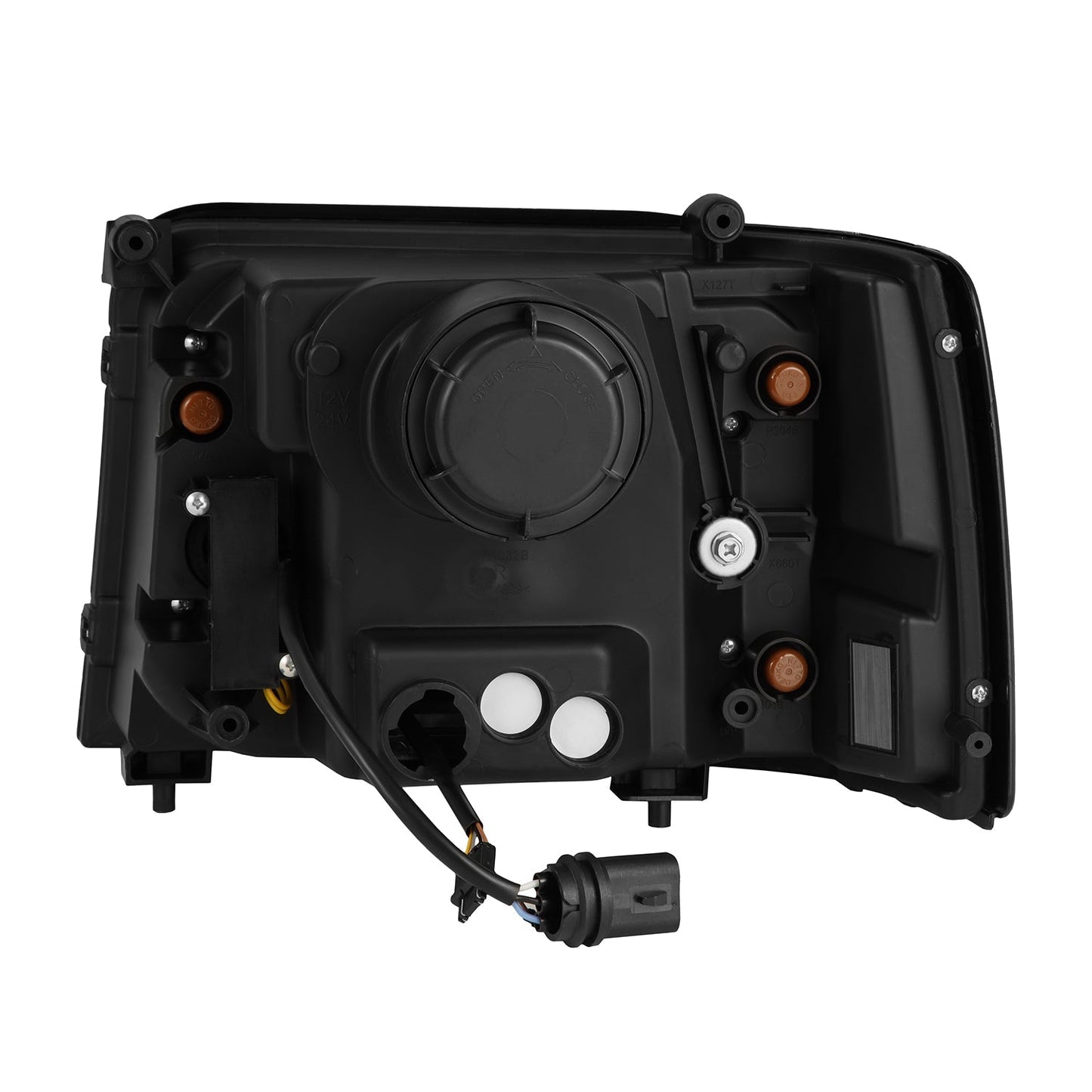 AlphaRex 92-96 Ford F-Series/Bronco NOVA-Series LED Projector Headlights Alpha-Black