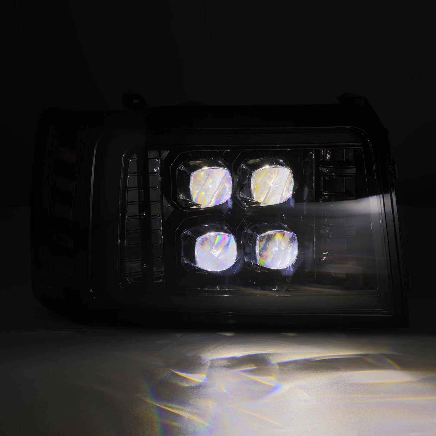 AlphaRex 92-96 Ford F-Series/Bronco NOVA-Series LED Projector Headlights Alpha-Black