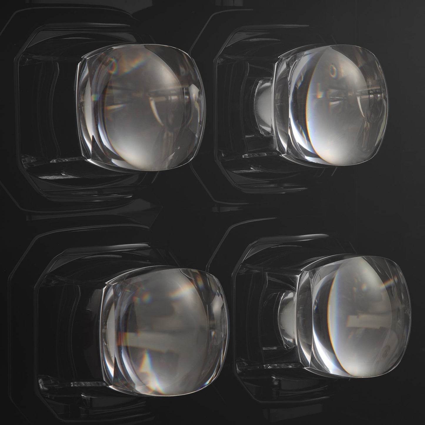 AlphaRex 92-96 Ford F-Series/Bronco NOVA-Series LED Projector Headlights Alpha-Black