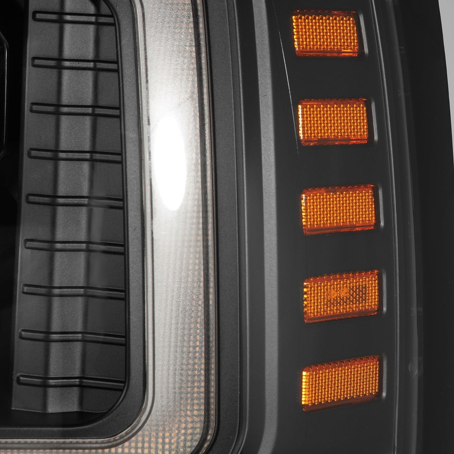 AlphaRex 92-96 Ford F-Series/Bronco NOVA-Series LED Projector Headlights Black