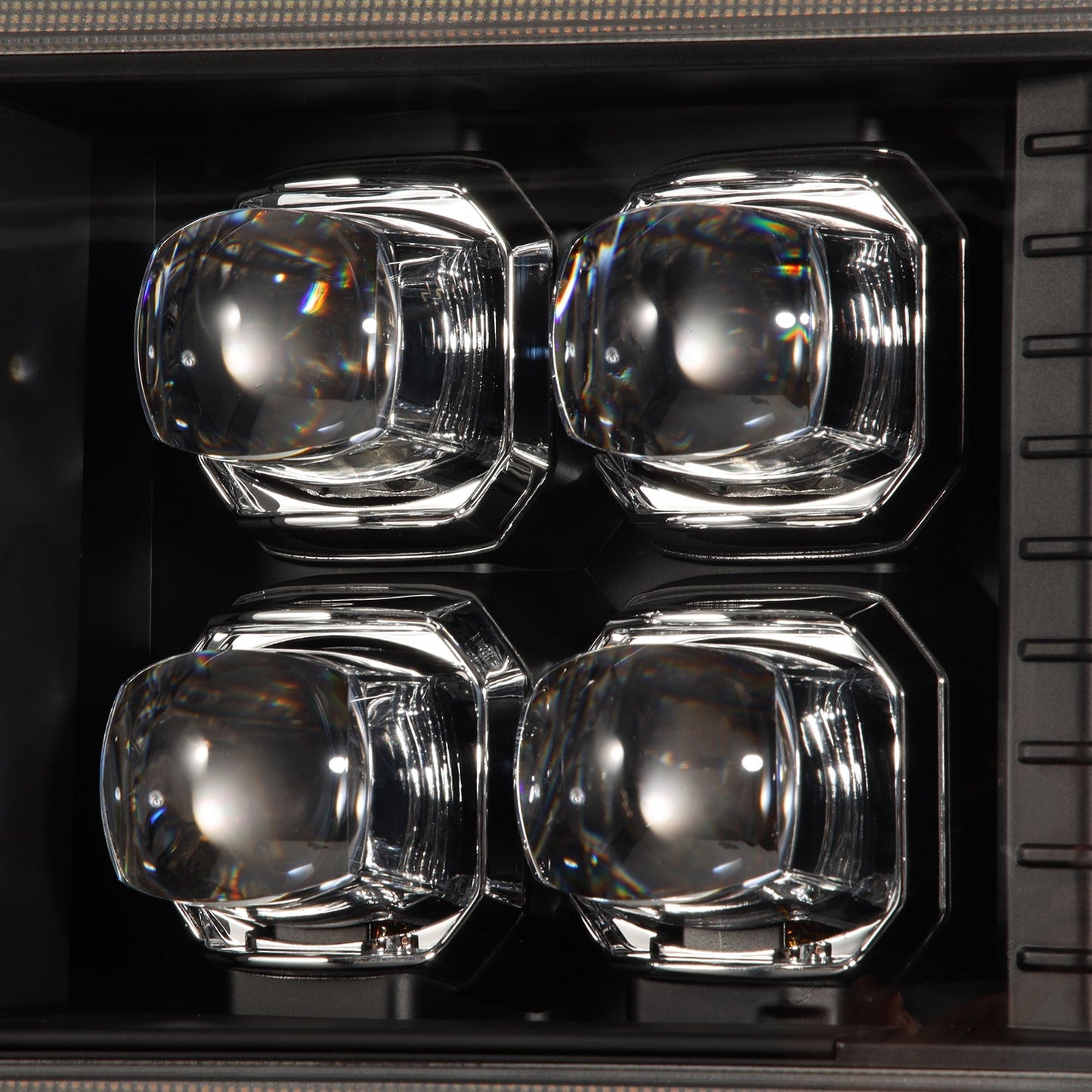 AlphaRex 92-96 Ford F-Series/Bronco NOVA-Series LED Projector Headlights Black