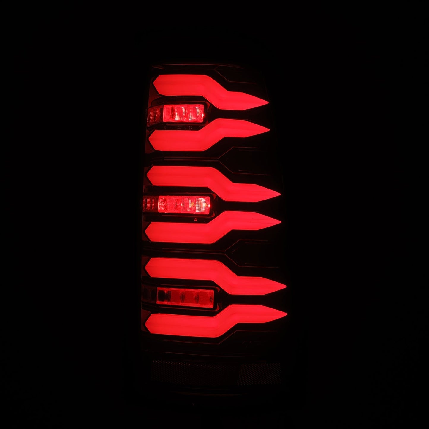 AlphaRex 99-06 Chevrolet Silverado/99-06 GMC Sierra LUXX-Series LED Tail Lights Black Red