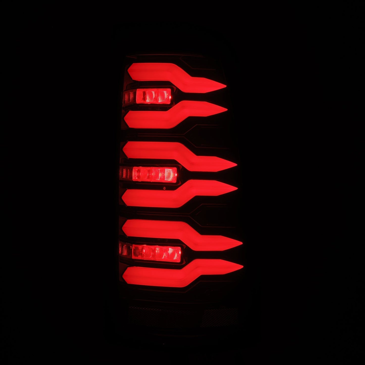 AlphaRex 99-06 Chevrolet Silverado/99-06 GMC Sierra LUXX-Series LED Tail Lights Black Red