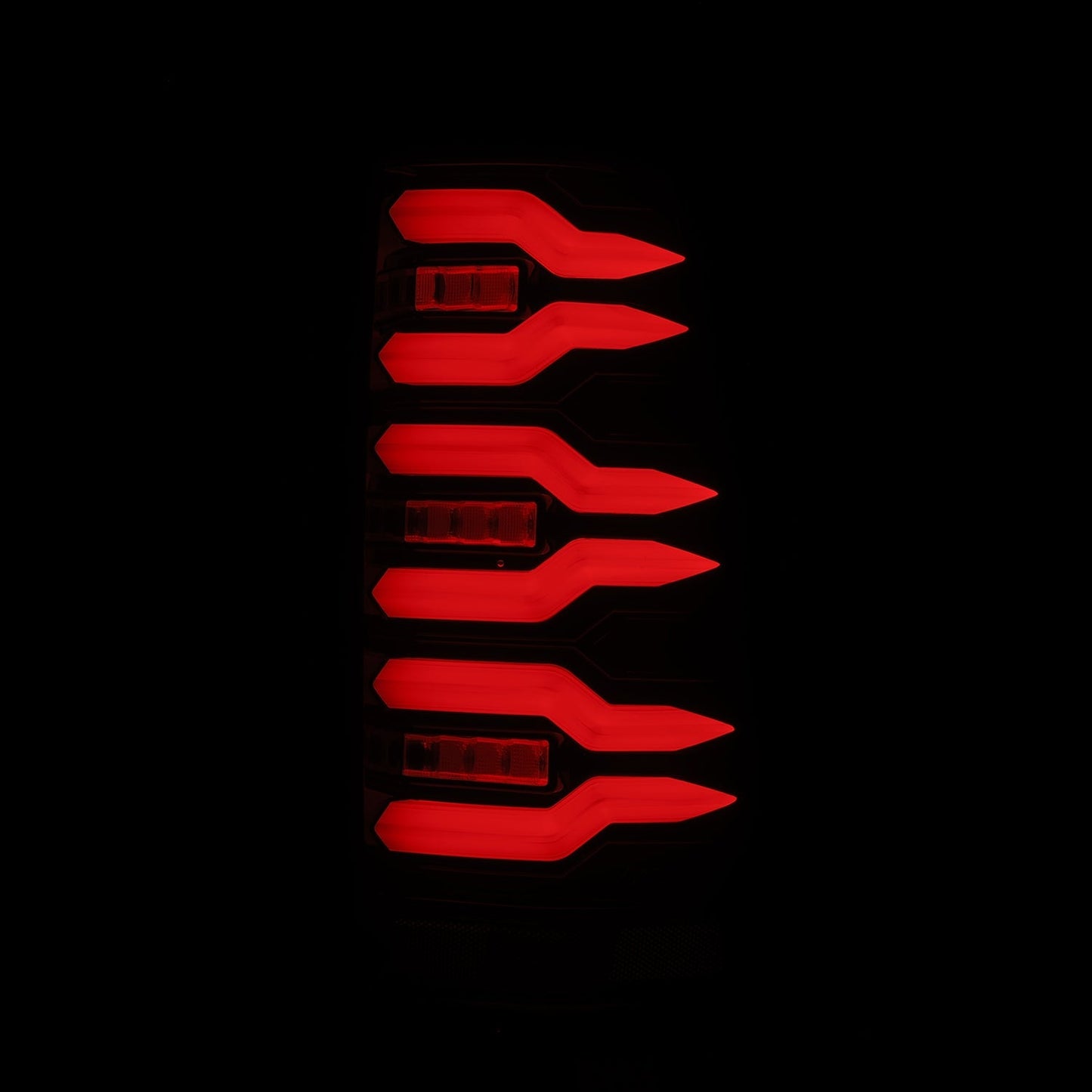 AlphaRex 99-06 Chevrolet Silverado/99-06 GMC Sierra LUXX-Series LED Tail Lights Black Red