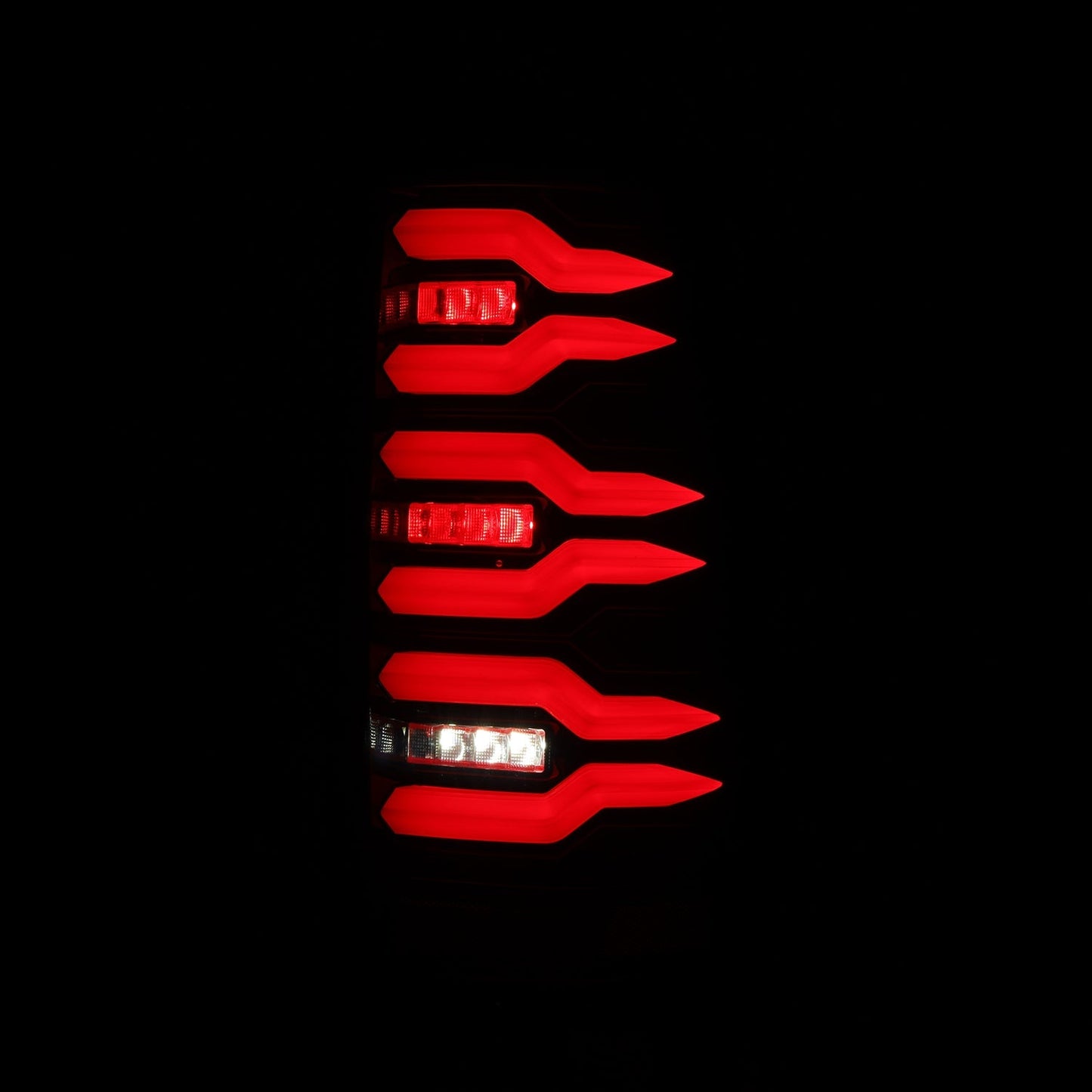 AlphaRex 99-06 Chevrolet Silverado/99-06 GMC Sierra LUXX-Series LED Tail Lights Black Red