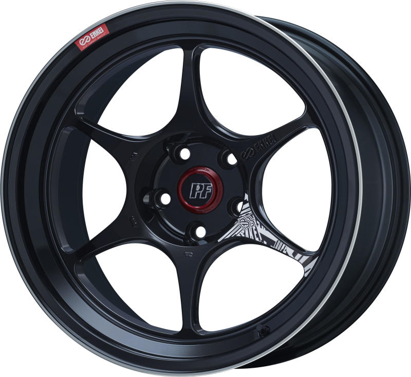 Enkei PF06 18x9.5 +27 5x114.3 Black Machined-WheelFlip