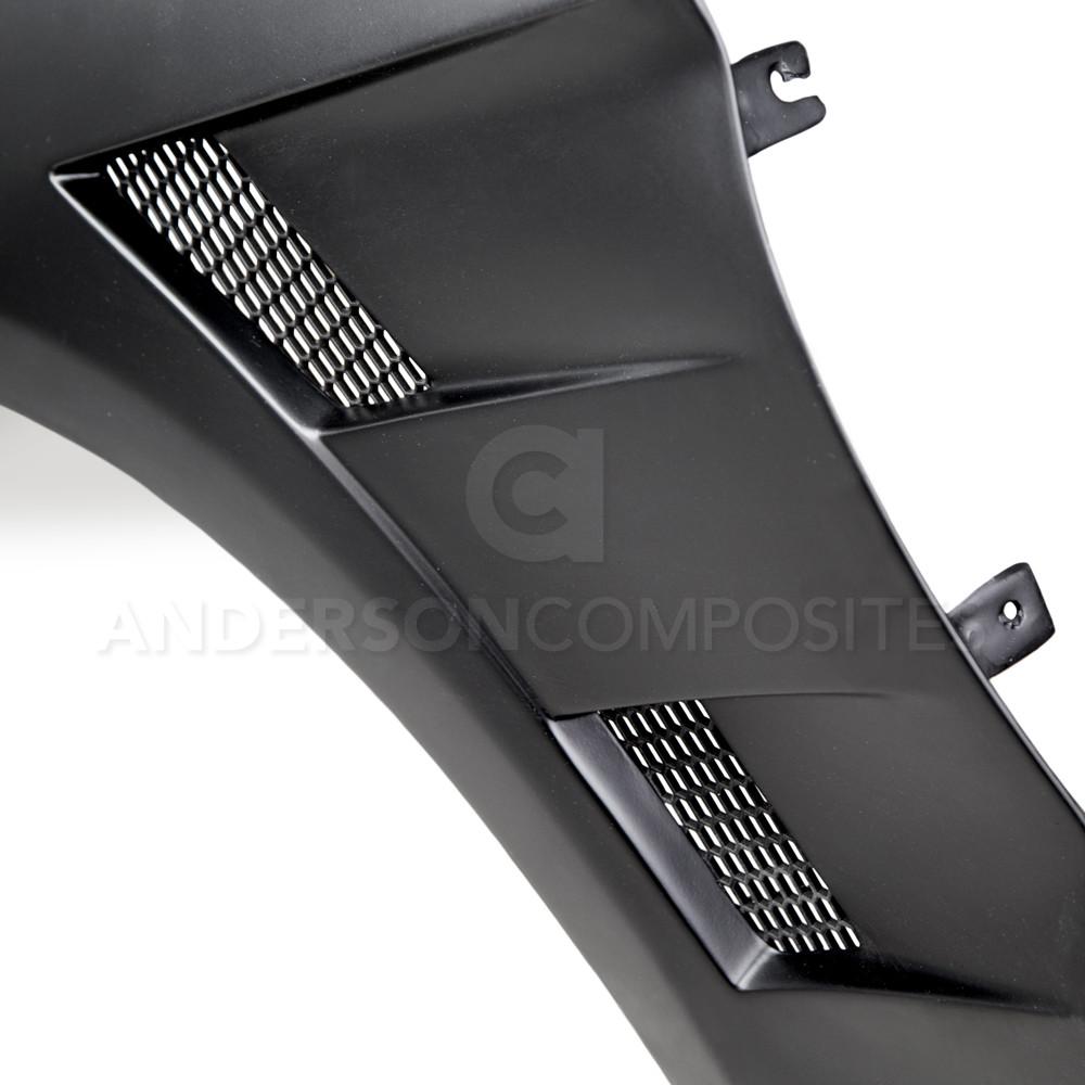Anderson Composites 15-16 Ford Mustang Type-AT Fiberglass Fenders (0.4in Wider) (AC-FF15FDMU-AT-GF)