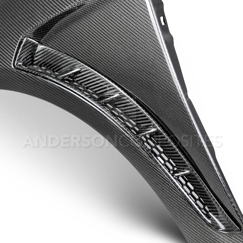 Anderson Composites 2016+ Focus Type-GR Vented Carbon Fiber Fenders .04in Wider (Pair) (AC-FF16FDFO-GR)