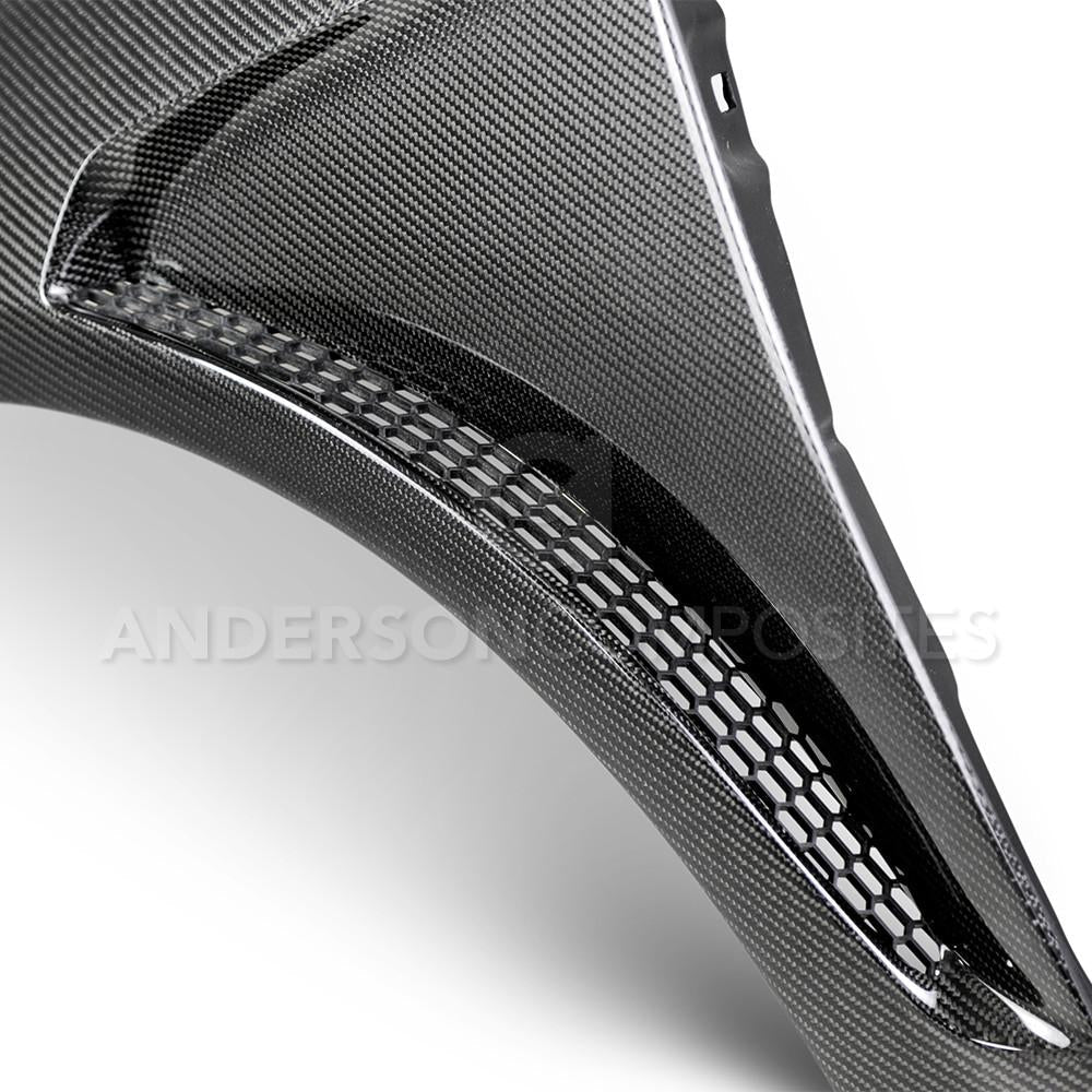 Anderson Composites 2016+ Focus Type-GR Vented Carbon Fiber Fenders .04in Wider (Pair) (AC-FF16FDFO-GR)