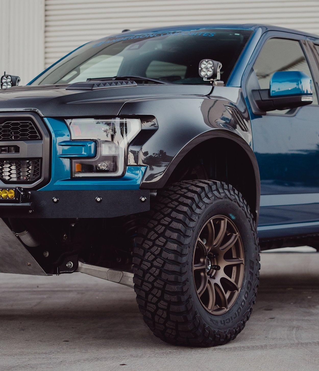Anderson Composites Carbon fiber wide fenders for 2017-2020 Ford Raptor (2" rise & 4" wider)  (AC-FF17FDRA-W)
