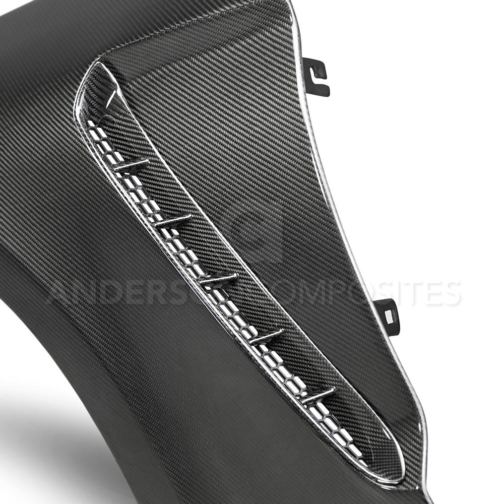 Anderson Composites Type-GR (GT350 Style) carbon fiber fenders for 2018-2020 Ford Mustang  (AC-FF18FDMU-GR)