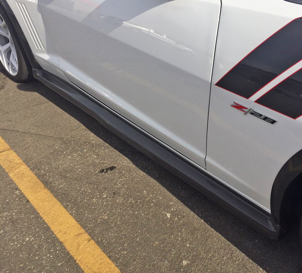 Anderson Composites Type-Z28 carbon fiber side skirts for 2014-2015 Chevrolet Camaro  (AC-SS14CHCAM-Z28)