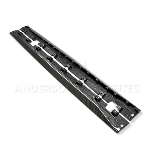Anderson Composites Type-OE carbon fiber side rocker panel splitter for 2015-2020 Ford Mustang  (AC-SS15FDMU-AO)