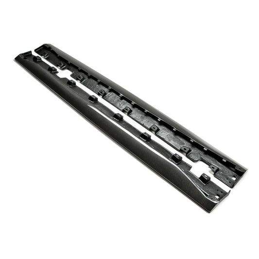 Anderson Composites Type-AR carbon fiber side rocker panel splitter for 2015-2020 Ford Mustang  (AC-SS15FDMU-AR)