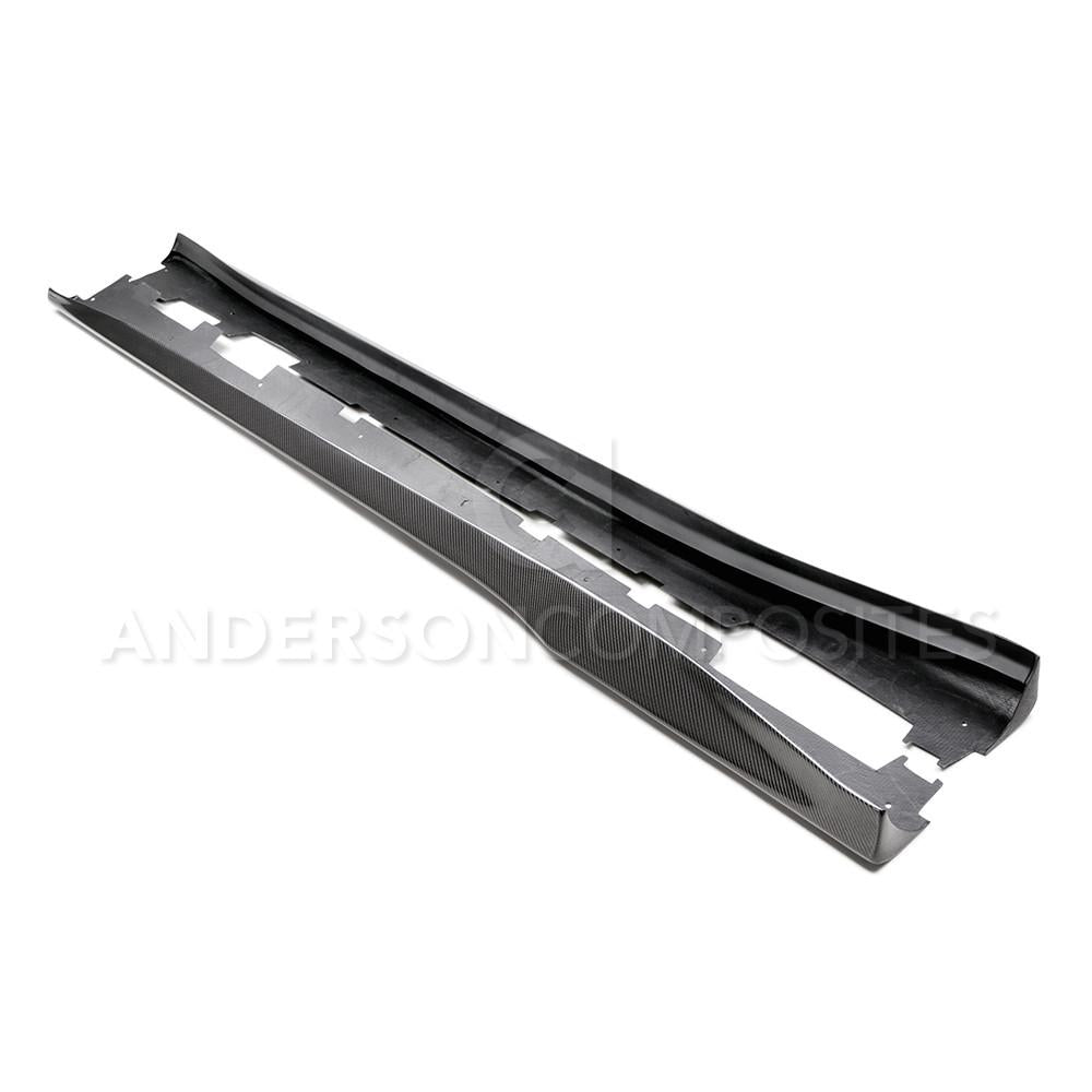 Anderson Composites Type-AZ carbon fiber rocker panel for 2016-2021 Chevrolet Camaro  (AC-SS16CHCAM-AZ)