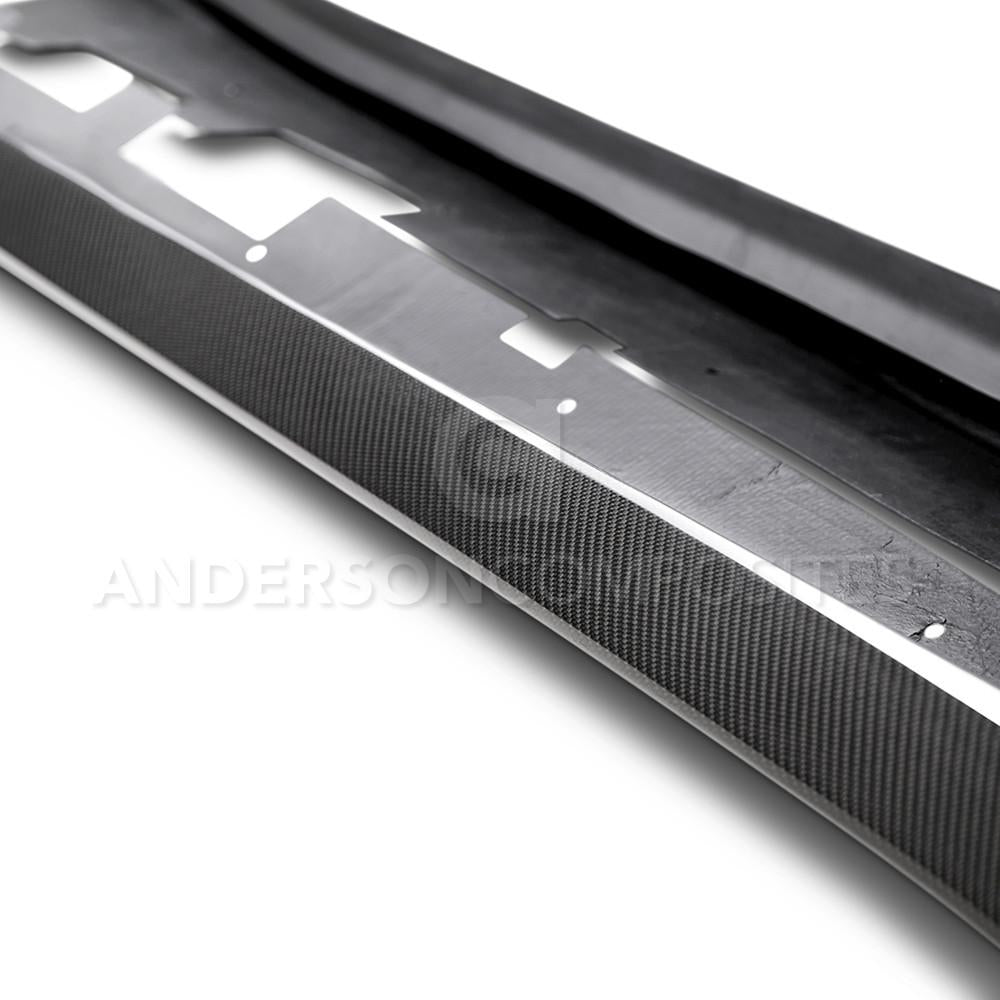 Anderson Composites Type-AZ carbon fiber rocker panel for 2016-2021 Chevrolet Camaro  (AC-SS16CHCAM-AZ)