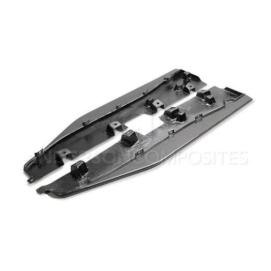 Anderson Composites Carbon fiber side splitter extensions for 2020-2021 Ford Mustang Shelby GT500  (AC-SX20FDMU500)