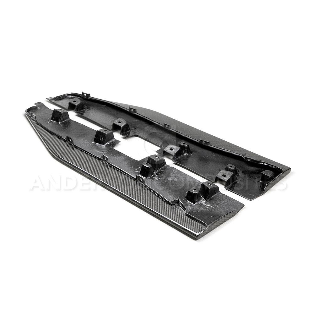 Anderson Composites Carbon fiber side splitter extensions for 2020-2021 Ford Mustang Shelby GT500  (AC-SX20FDMU500)