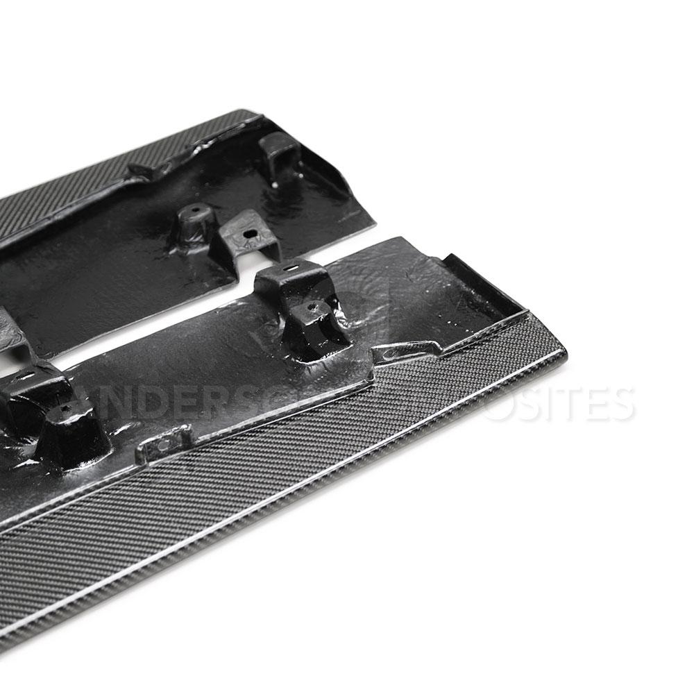 Anderson Composites Carbon fiber side splitter extensions for 2020-2021 Ford Mustang Shelby GT500  (AC-SX20FDMU500)