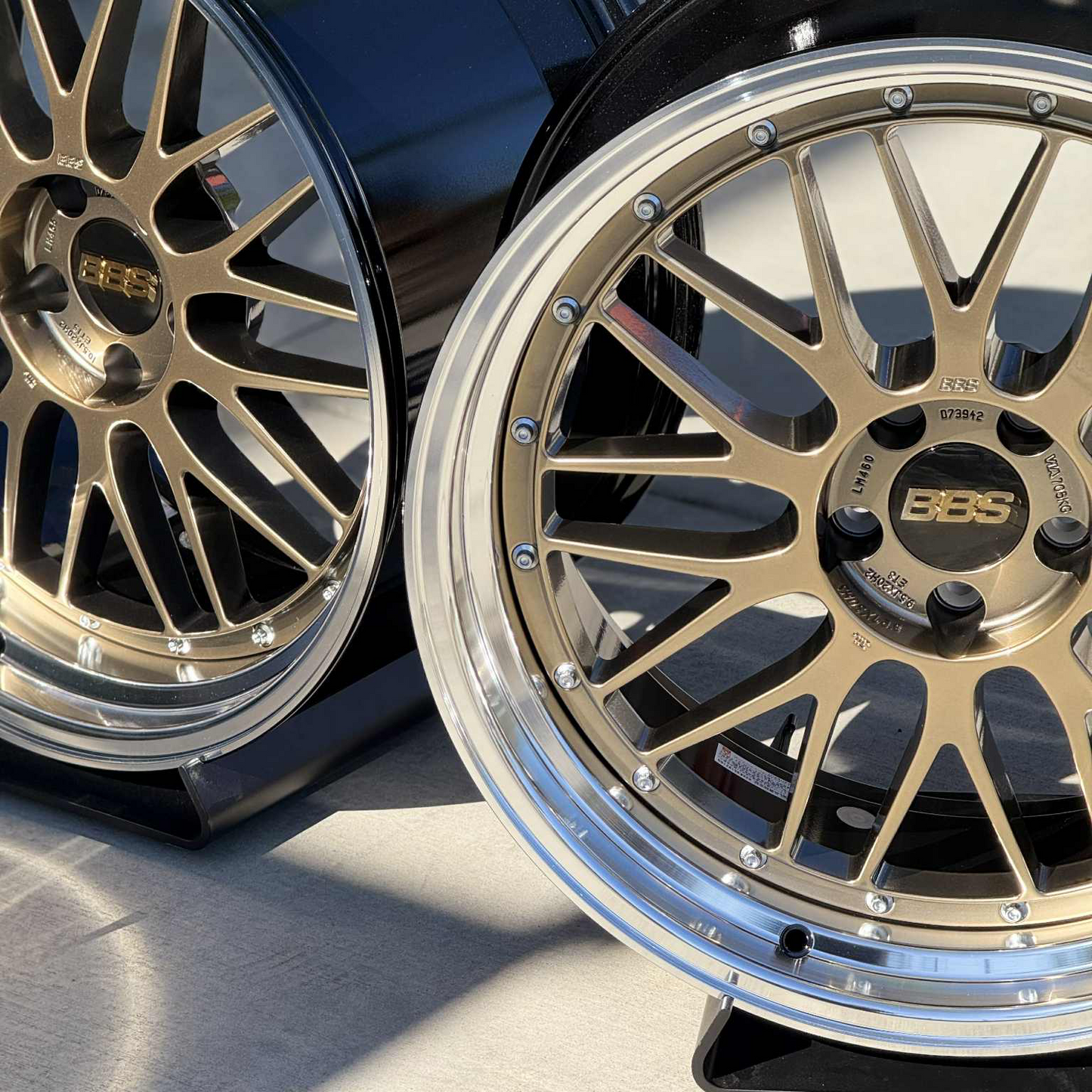 BBS LM 20x9.5 +8, 20x10.5 +15 5x112 Diamond Gold (SET)