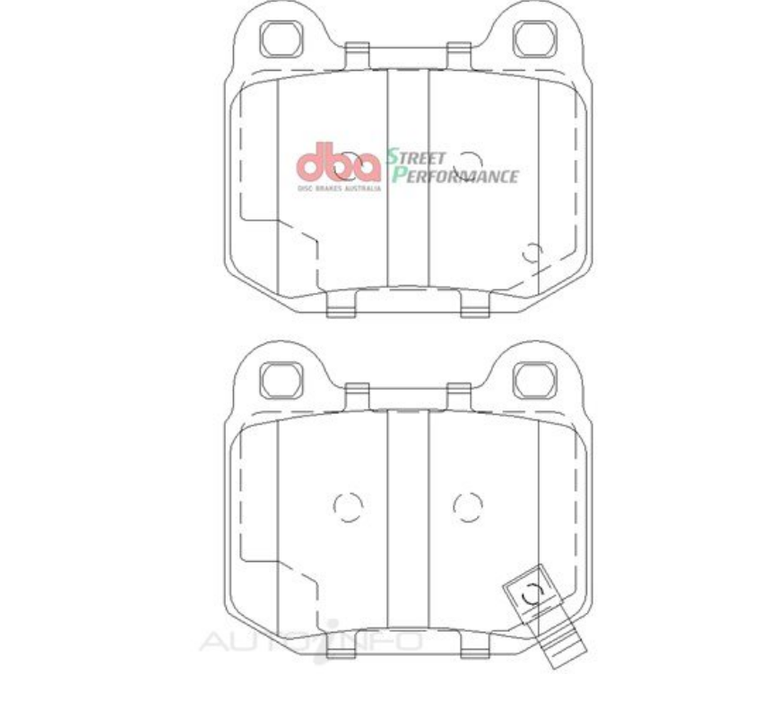 DBA 03-06 EVO / 04-09 STi / 03-07 350Z Track Edition/G35 w/ Brembo XP650 Rear Brake Pads
